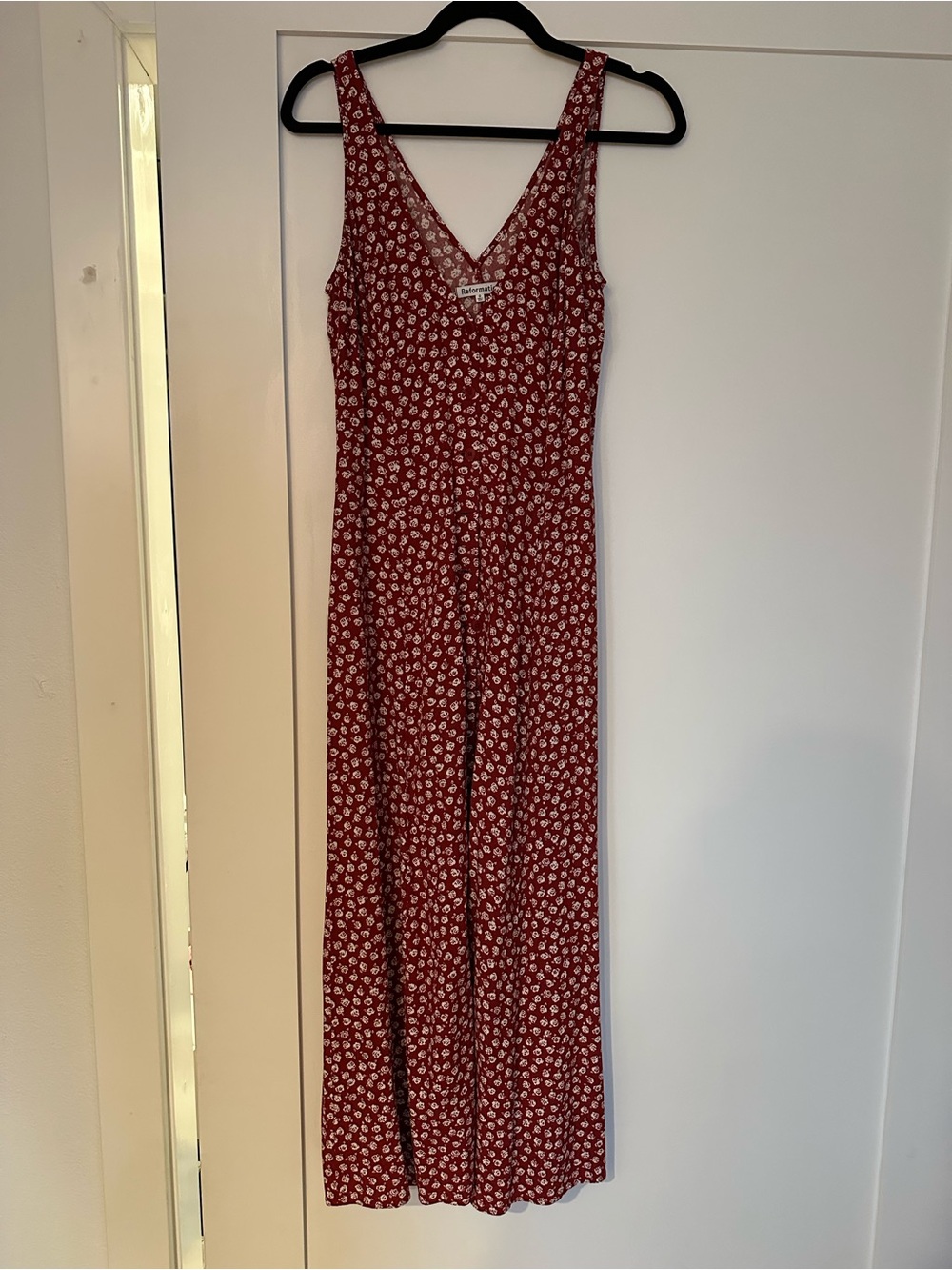 Red Floral Reformation Dress